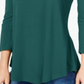 Blusa feminina manga três quartos JM Collection Sequoia tamanho pequeno G