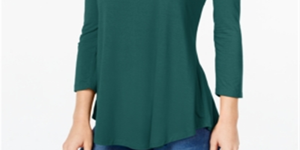 Blusa feminina manga três quartos JM Collection Sequoia tamanho pequeno G