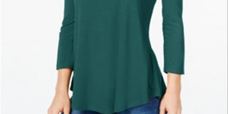 Blusa feminina manga três quartos JM Collection Sequoia tamanho pequeno G