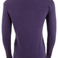Karen Scott Suéter Henley Feminino de Algodão Roxo Tamanho Pequeno