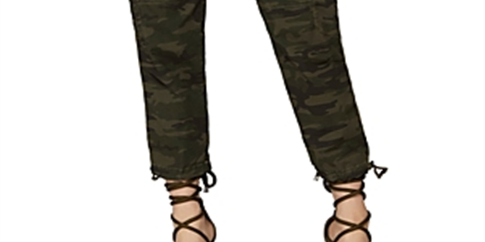 Calça curta feminina Sanctuary Multi Camo Terrain, verde camuflada, tamanho 26