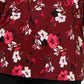 Blusa feminina estampada Alfani com manga 3/4 vermelha, tamanho 3X