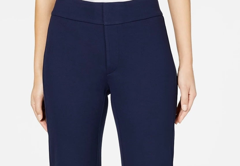 Calça feminina Charter Club lisa azul tamanho 6