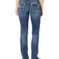 Calça jeans feminina estilo Boyfriend, fácil de usar, da Silver Jeans Co.