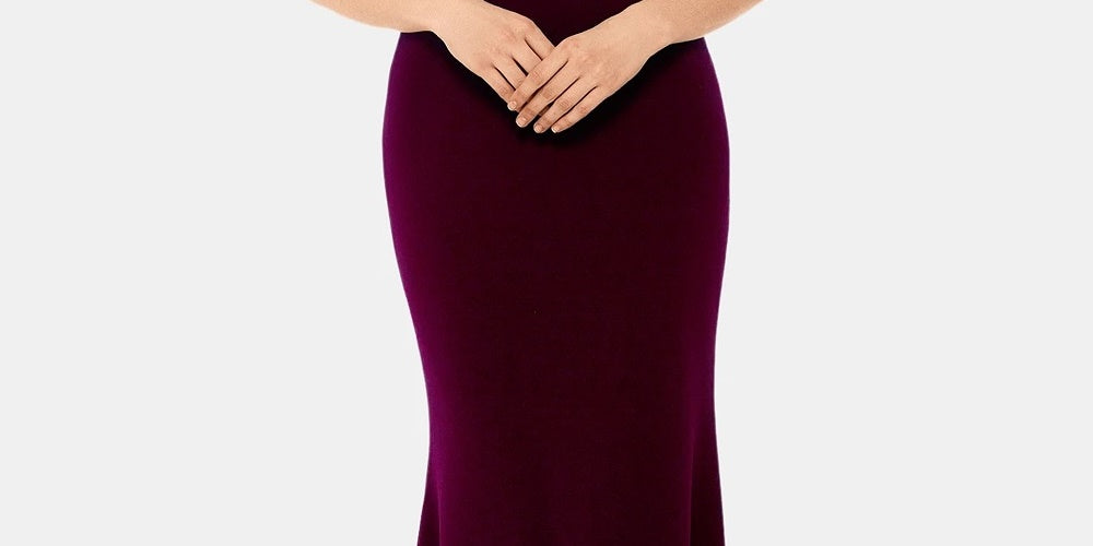 Vestido feminino Betsy &amp; Adam com babados nas costas, vermelho, tamanho 6