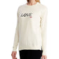 Suéter Ralph Lauren Feminino com Estampa de Logo e Gola Redonda, Manga Longa, Branco, Tamanho Grande