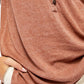 Camisa Morgan Henley Feminina Free People Marrom Tamanho P