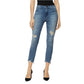 Calça jeans skinny feminina Alana Denim Destroyed da J Brand, azul, tamanho 31