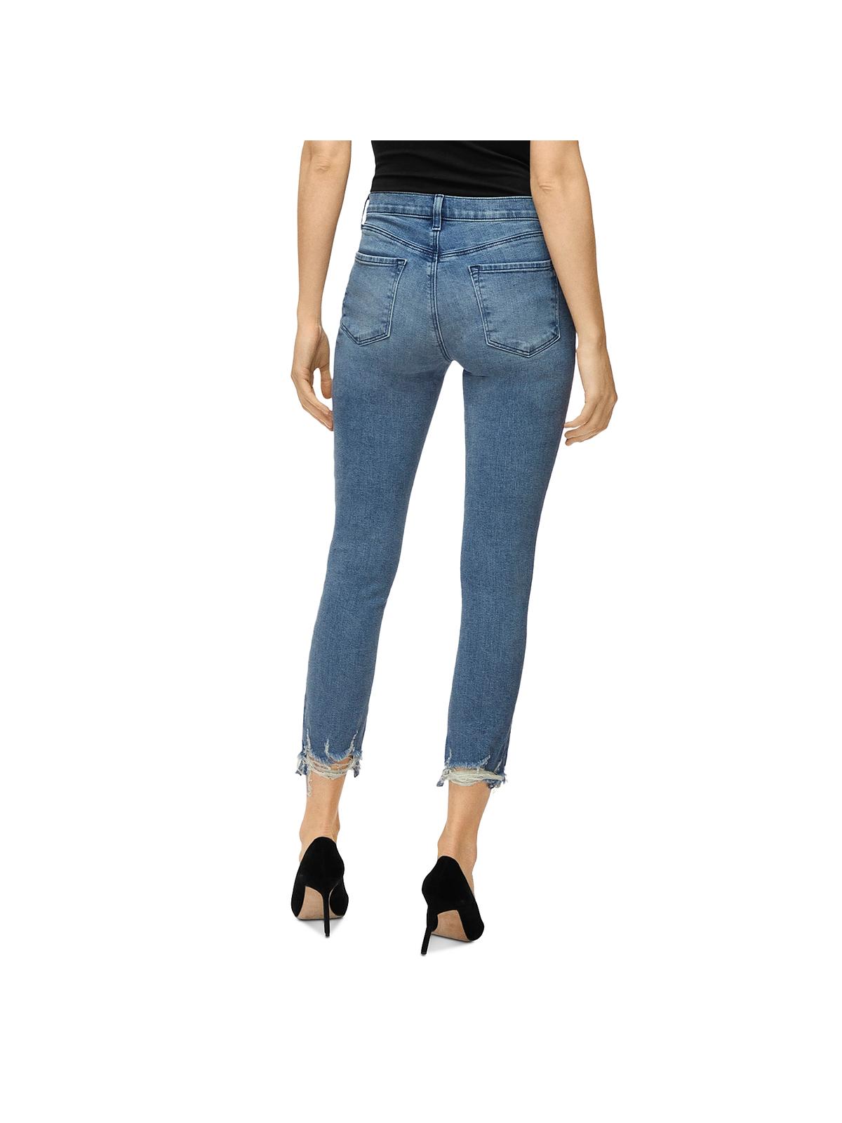 Calça jeans skinny feminina Alana Denim Destroyed da J Brand, azul, tamanho 31