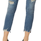 Calça jeans skinny feminina Alana Denim Destroyed da J Brand, azul, tamanho 31