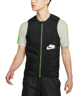 Colete Nike Aerolayer Wild Run Masculino Branco - Preto Tamanho XX-G