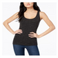 Blusa feminina Maison Jules com decote redondo e sem mangas, preta, tamanho XS
