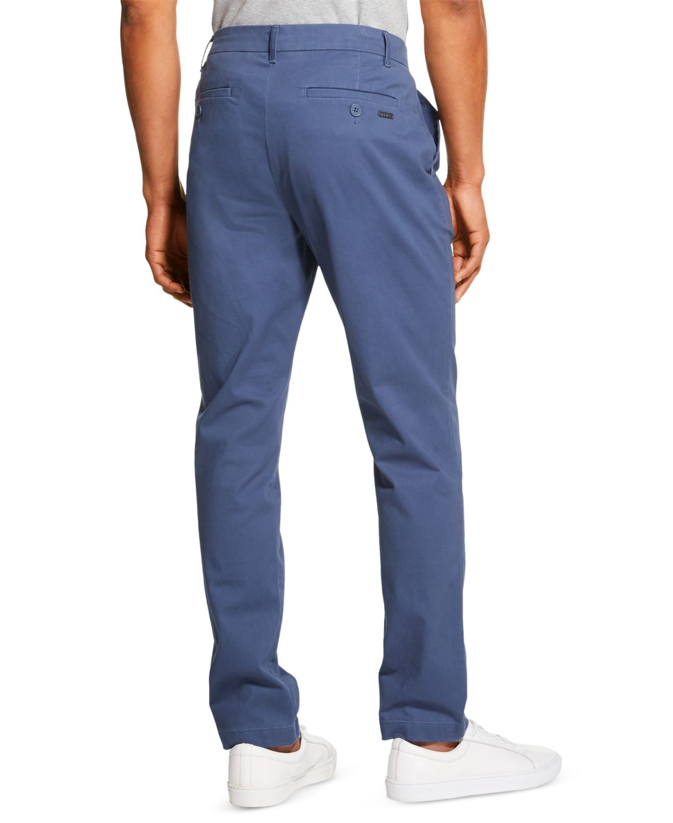 Calça Chino Stretch de Perna Reta Bedford Masculina DKNY Azul Tamanho 38X30