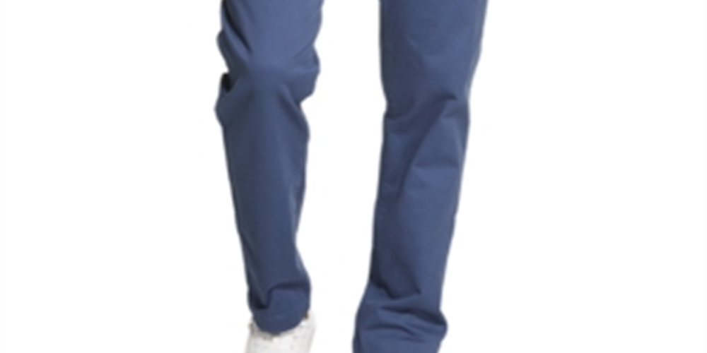 Calça Chino Stretch de Perna Reta Bedford Masculina DKNY Azul Tamanho 38X30