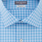 Camisa social masculina Van Heusen de ajuste regular, azul, tamanho 16