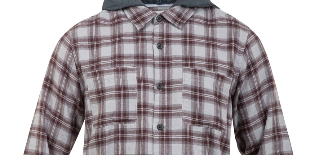 Camisa Hurley Masculina Crowley Washed com Capuz e Manga Longa Cinza Tamanho XX-G