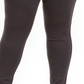 Leggings femininas de malha ponte com cós largo estilo &amp; co, cinza, tamanho 24W