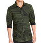 Camisa social masculina listrada com gola clássica e ajuste fino, tamanho médio, da INC International Concepts