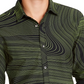 Camisa social masculina listrada com gola clássica e ajuste fino, tamanho médio, da INC International Concepts