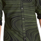 Camisa social masculina listrada com gola clássica e ajuste fino, tamanho médio, da INC International Concepts