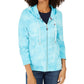 Tommy Hilfiger Moletom com capuz feminino de algodão tingido, azul, tamanho médio