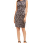 Vestido de coquetel feminino Jessica Howard sem mangas acima do joelho, preto, tamanho 12