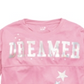 Pijama estampado Dreamer para meninas Max &amp; Olivia Little &amp; Big, rosa, tamanho médio