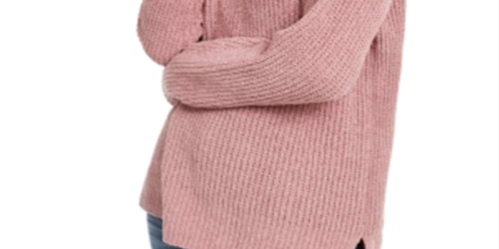 Suéter Hippie Rose Junior de gola falsa em chenille, roxo, tamanho extragrande