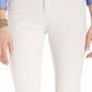 Calça jeans feminina Charter Club Lexington Tummy Control com perna reta, bege, tamanho 4
