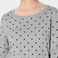 Karen Scott Suéter Feminino Dot Dream Cinza Tamanho Grande