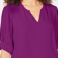Top Alfani Feminino Alto Baixo Cruzado Fichsia Tamanho P