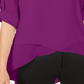Top Alfani Feminino Alto Baixo Cruzado Fichsia Tamanho P