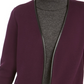 Cardigan feminino Charter Club Milano de algodão com frente aberta, roxo, tamanho extrapequeno