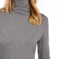 Blusa feminina de gola alta Maison Jules, cinza, tamanho extragrande