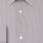 Camisa social masculina Calvin Klein Extreme Slim Fit com regulagem de temperatura e xadrez cinza, tamanho GG