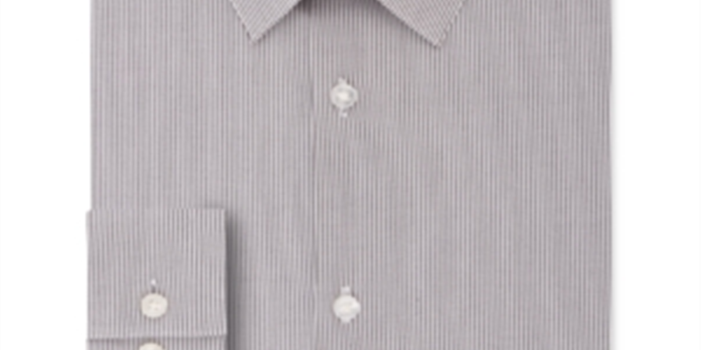 Camisa social masculina Calvin Klein Extreme Slim Fit com regulagem de temperatura e xadrez cinza, tamanho GG