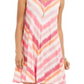 Vestido rodado sem mangas estampado feminino Style &amp; Co, rosa, tamanho pequeno