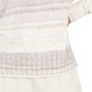 Blusa feminina estilo &amp; co com decote redondo e manga comprida, tamanho pequeno, branca