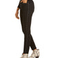 Calça jeans skinny feminina INC International Concepts com tachas e bainha desfiada, preta, tamanho 0