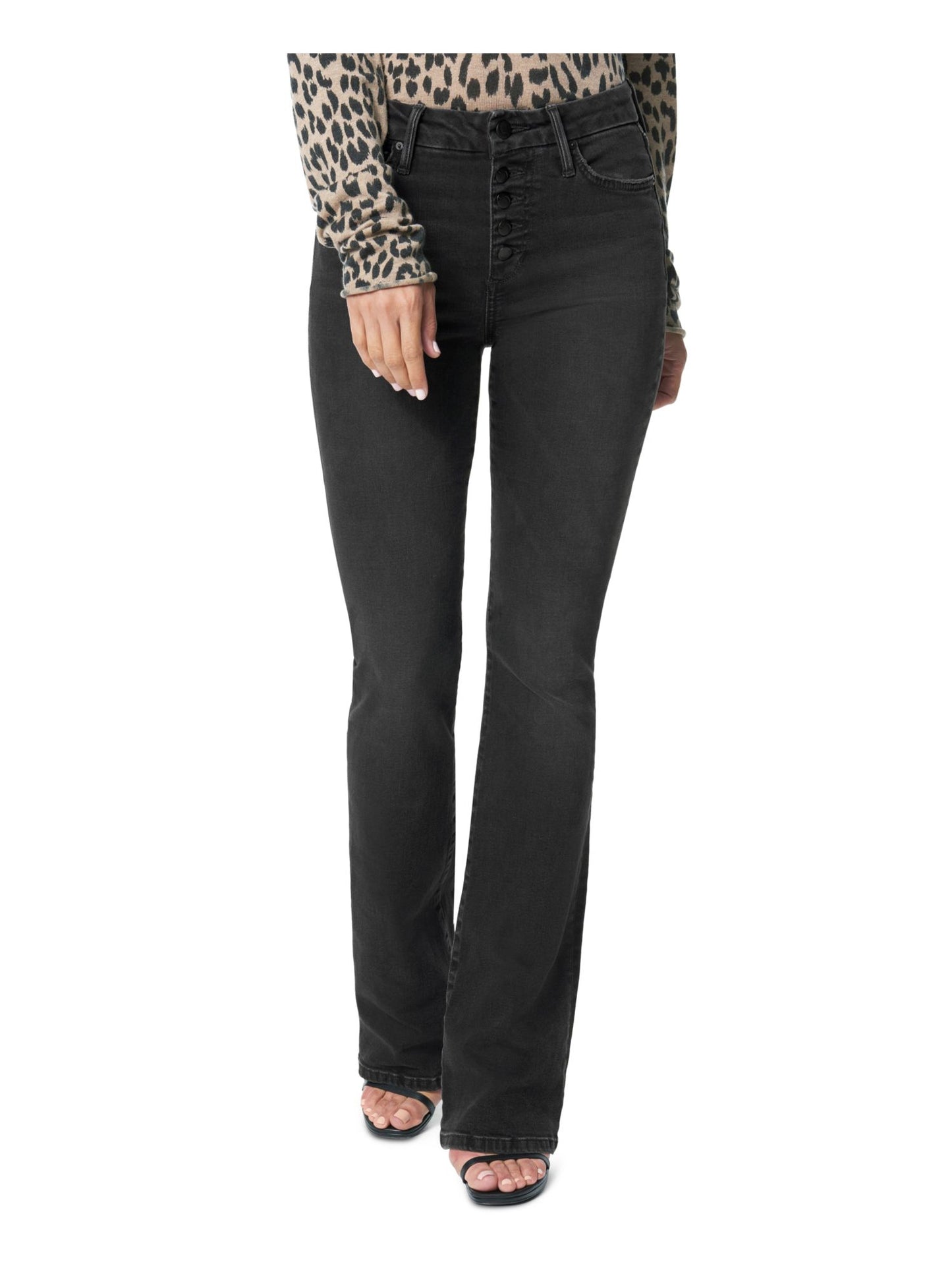 Calça jeans feminina Joe's Boot Cut preta tamanho 26