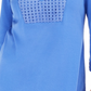 Karen Scott Top Henley Feminino Crochê Azul Tamanho Grande