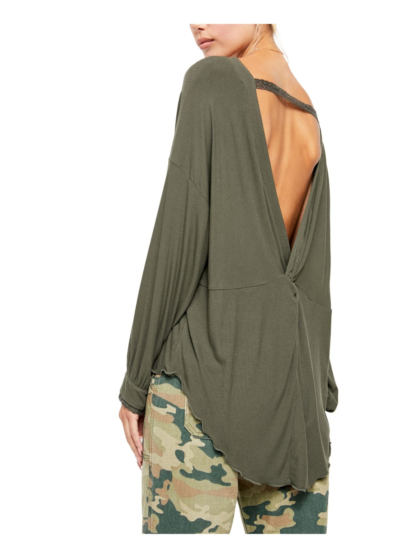 Blusa Shimmy Shake Feminina Free People Verde Tamanho Médio