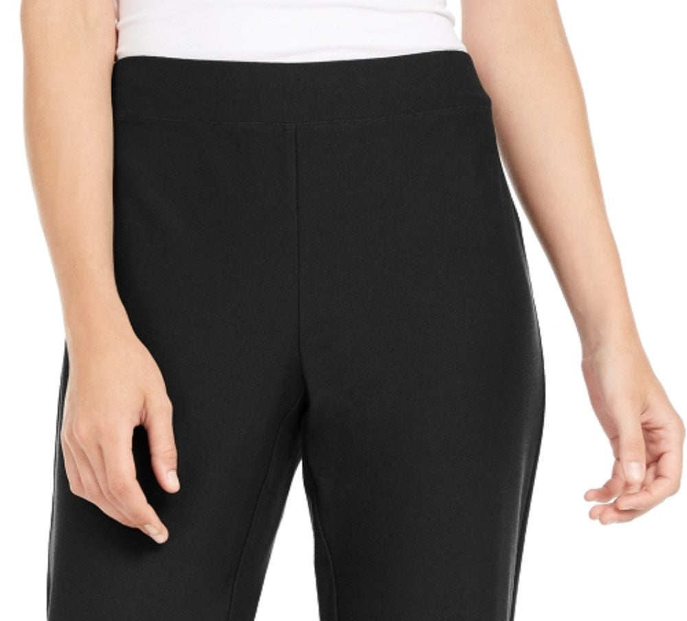 Calça Eileen Fisher Feminina Slim Zip Tornozelo Malha Preta Tamanho Médio