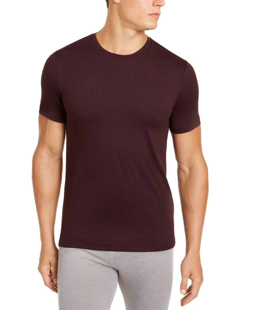 Camisa casual masculina 32 Degrees, manga curta, roxa, rosa, tamanho pequeno