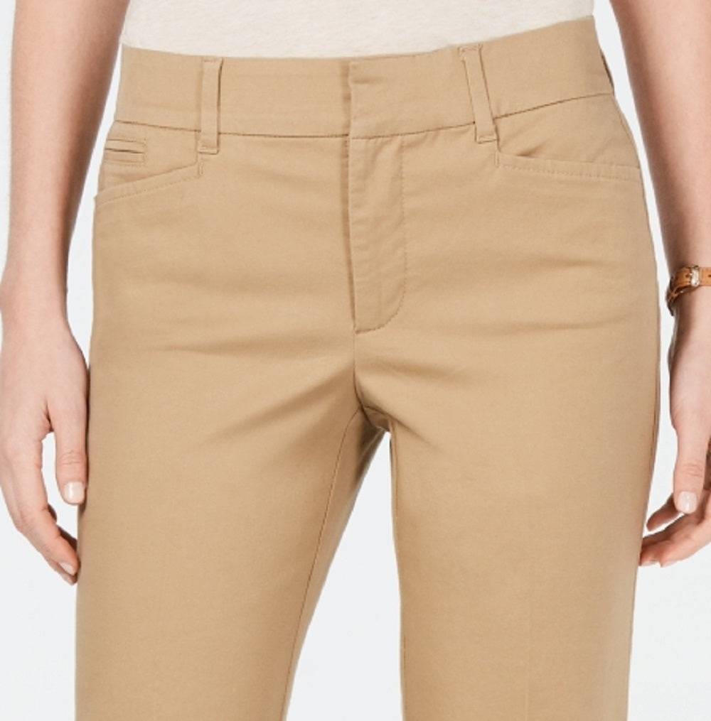 Calça feminina Charter Club com controle de barriga, bege, tamanho 14