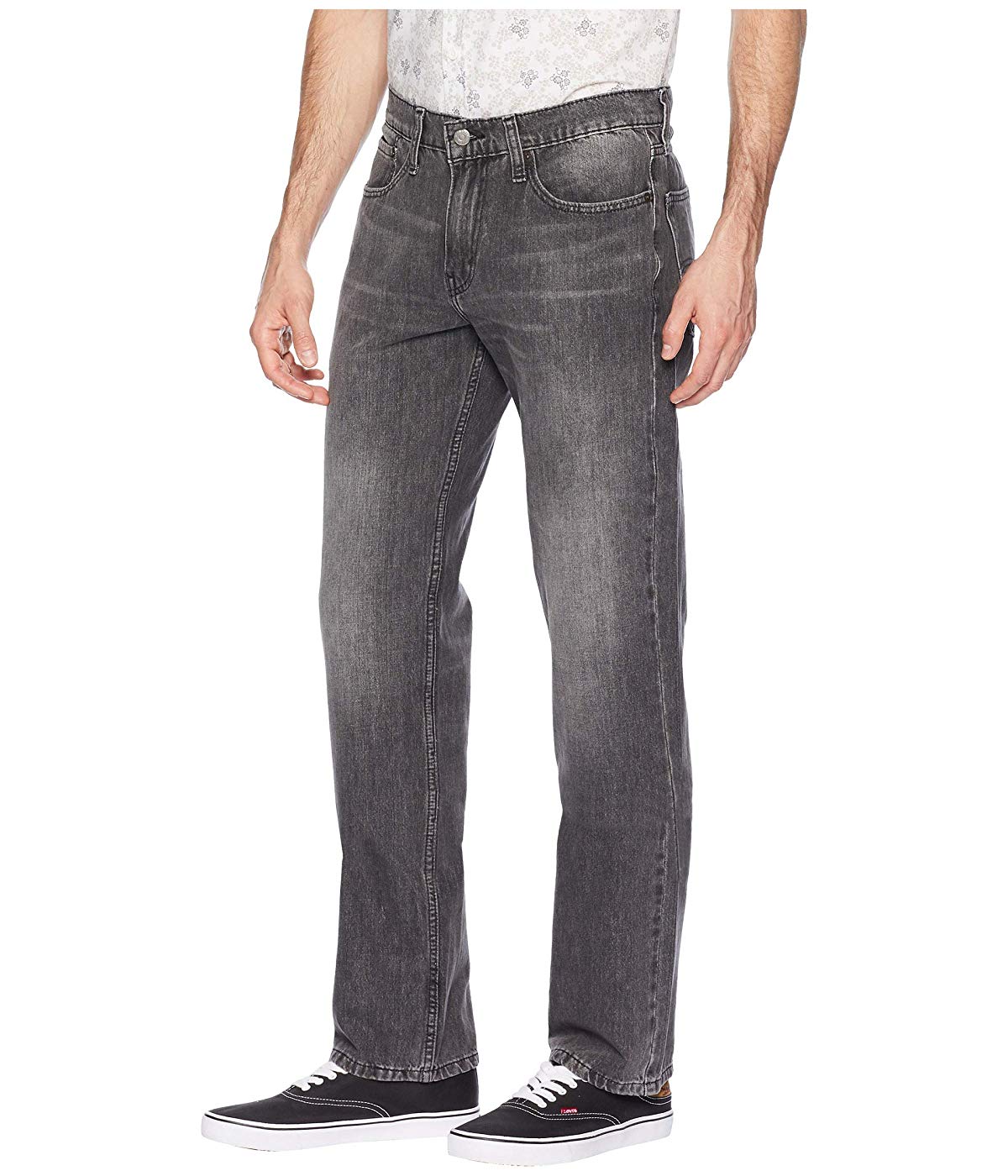 Calça jeans Levi's Straight Fit Masculina Cinza Tamanho 30 X 32