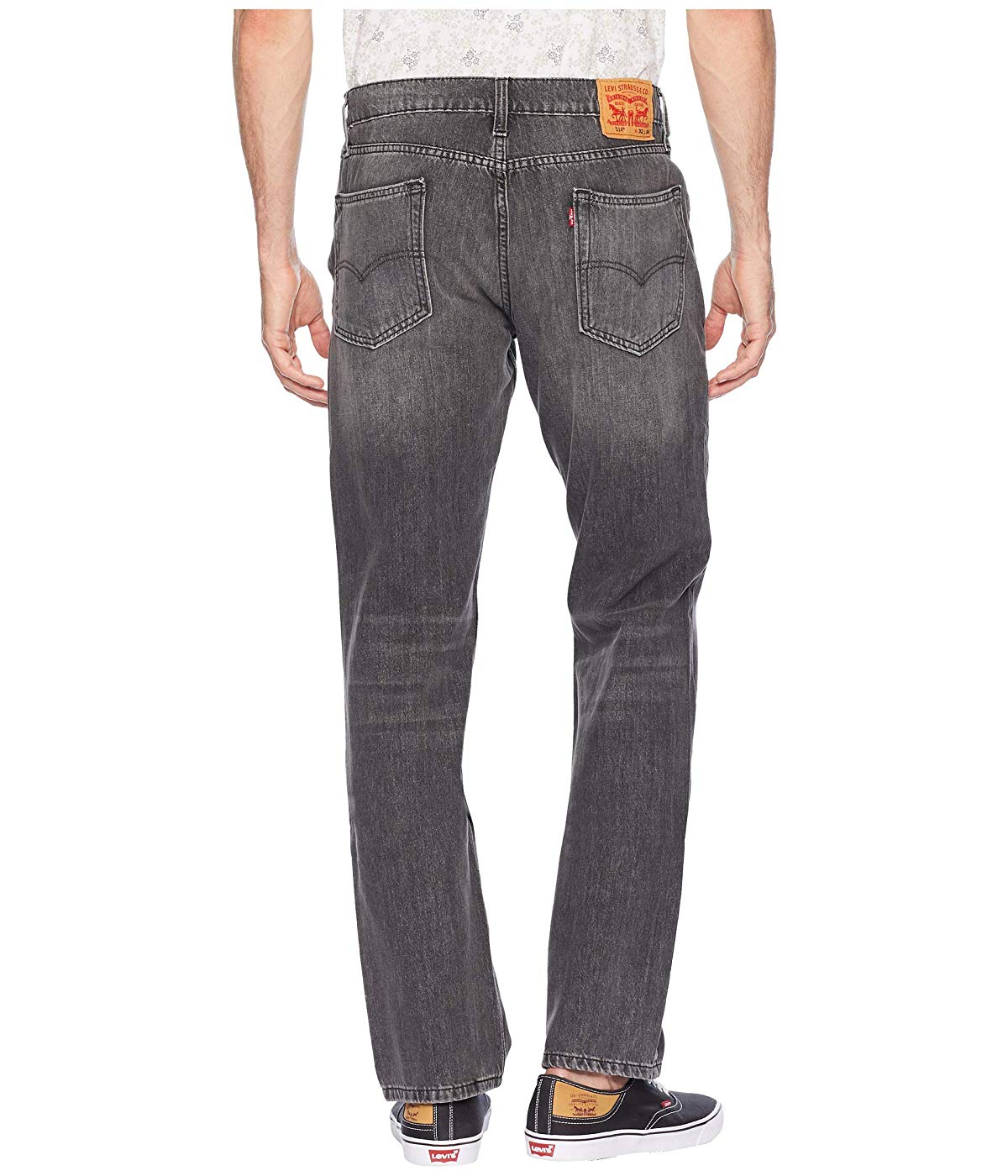 Calça jeans Levi's Straight Fit Masculina Cinza Tamanho 30 X 32