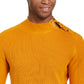 Suéter masculino com gola canelada e botões INC International Concepts, amarelo, tamanho XXX-G