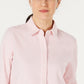 Camisa feminina de malha de algodão Charter Club, rosa, tamanho XX-G