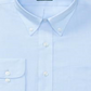 Camisa social Ralph Lauren Masculina Classic Regular Fit, sem passar a ferro, com detalhe em ponto, azul, tamanho grande